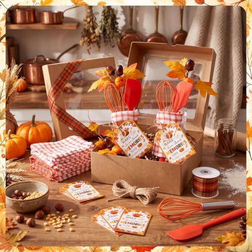 Qinyoung 60pcs/12sets Fall Baking Gift Set with Whisk Spatula