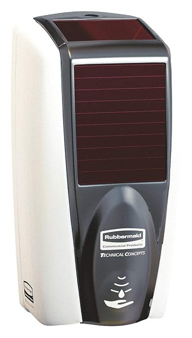 Rubbermaid Commercial 1980831 LumeCel AutoFoam Soap Dispenser, White/Black Pearl