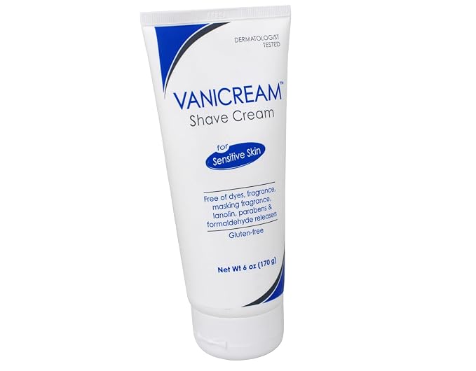 Vanicream Shave Cream for Sensitive Skin, 6oz, 12-Pack