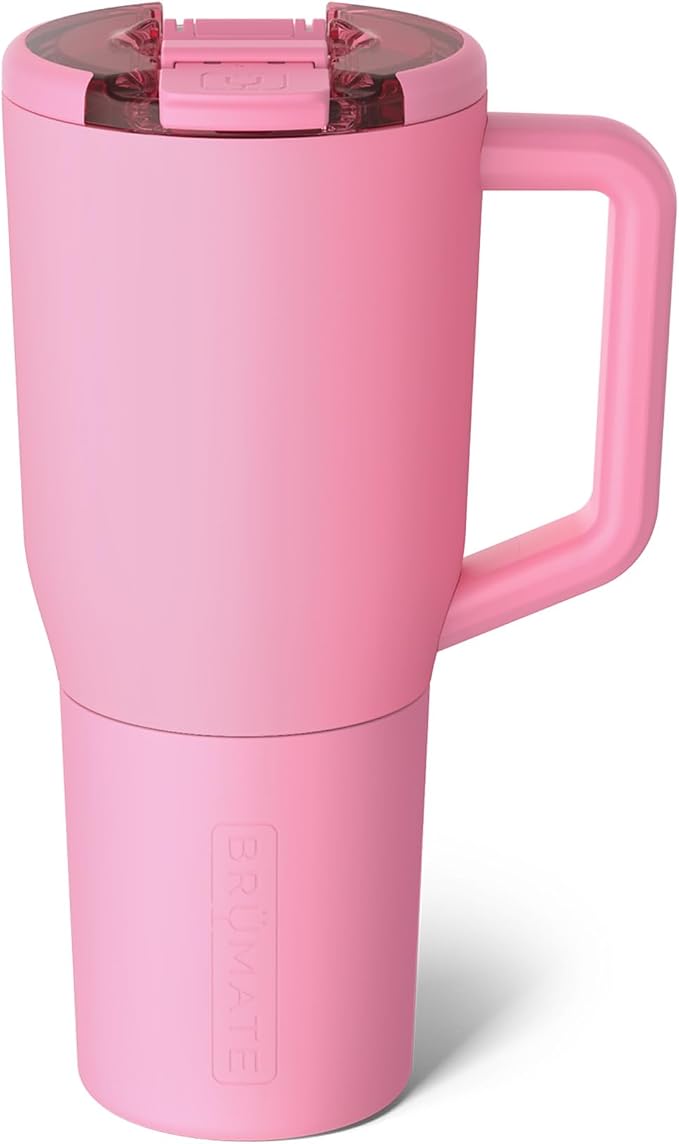 BrüMate Müv - 35oz 100% Leak Proof Insulated Coffee Mug with Handle & Lid - Stainless Steel Coffee Travel Mug - Double Walled Coffee Cup (Primrose)