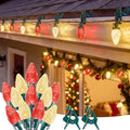 Brightown Christmas Lights Outdoor, 102FT 150LED C9 String Light with Clips