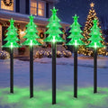 TOWPONICS Solar Tree Pathway Lights Outdoor Christmas Decorations, 5 PCS