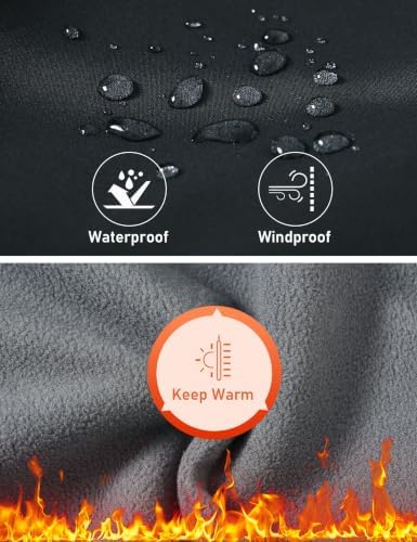 MoFiz Boys Snow Ski Pants Fleece Waterproof Winter Outdoor Hiking Pants