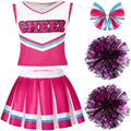 Spooktacular Creations Halloween Girl Cheerleader Costume, Cheer Uniform Set, Cheerleading Outfit for Halloween DressUp Party