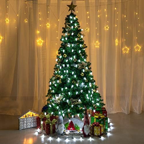 AWQ 200LED 146.9 FT C9 Christmas Lights Fairy Twinkle String Lights White