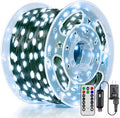 BrightChristmas 600 LED 196 FT Christmas Lights, Waterproof String Lights with Remote and Timer, Christmas Tree Lights with 8 Modes Dimmable, Fairy Lights for Holiday Decor (Cool White)