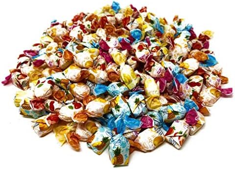 Fruit Filled Hard Candy Bon Bons, Strawberry Cherry Pineapple Lemon, 48 Oz