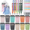 24 Set Employee Appreciation Gifts Bulk - 24 Coffee Cup Notepad+ 24 Ballpoint Pens+ 24 Drawstring Gift Bags + 24 Keychain, Bulk Gifts for School Office Christmas Teacher's Day Coworker Nurse Employee