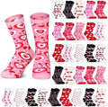 Hoolerry 30 Pairs Christmas Fuzzy Socks Bulk for Adult Gift