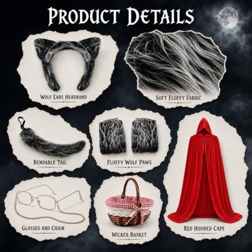 Couples Halloween Wolf Costume Set