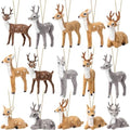 Skylety 15 Pcs Woodland Animal Ornaments Bulk,Various Deer