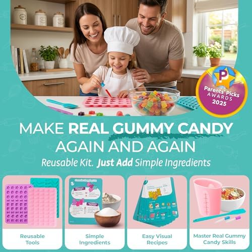 Tovla Jr. Kids Gummy Making Kit | Real Reusable Candy Science | Ages 6-12