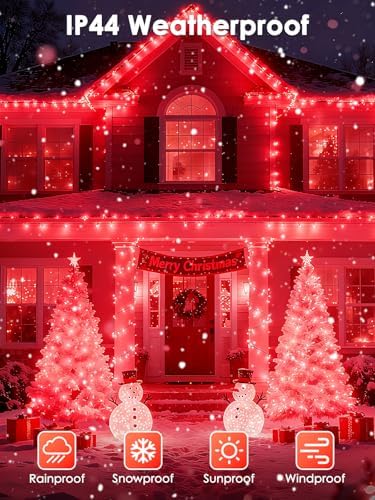OZS Connectable 2PK 400LED, 164FT Christmas String Lights with Remote