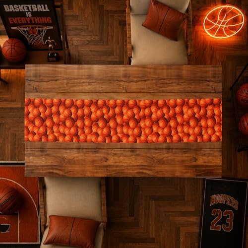Basketball Party Decorations - Basketball Table Runner
