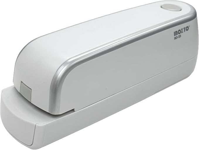 Electric Stapler, Automatic, Portable, 210 Staples Capacity, 25 Sheet (26/6 Staple) Capability, Dual Power Mode, Quiet Under 80dB, Flat Clinch Design for Office, Home, and Crafts