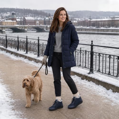 SHIBEVER Winter Snow for Boots Women: Warm Ankle Boots Non-Slip Traction