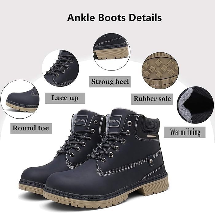 Eagsouni Mens Womens Winter Snow Boots