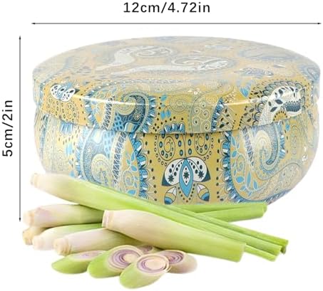Set of 4 Triple Wick Citronella Candles Perfect for Yards, Gardens, Balconies and Camping, Indoor & Outdoor Scented Candles Bulk…