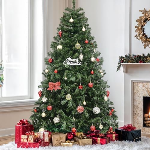 YITAHOME 6ft Green Spruce Artificial Christmas Tree with 880 Branch Tips