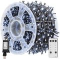 TW SHINE Christmas Lights, 600 LED 196FT Christmas String Lights Plug-in with 8 Modes Timer and Remote, Waterproof Outdoor Decorations for Bedroom Wedding Party Yard Tree Decor, White
