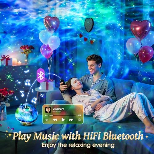 One Fire Galaxy Projector Whimsy Celestial Decor Dorm College Lamp