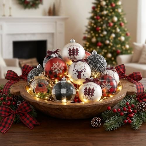 Valery Madelyn 16ct Christmas Ball Ornaments Tree Decorations Set 3.15 Inch