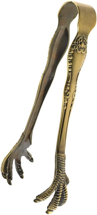 Barfly Talon Ice Tong, Antique Brass