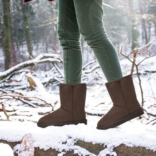 DKSUKO Women's Classic Waterproof Snow Boots Winter Boots