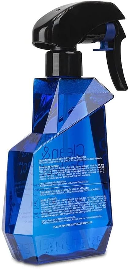 Austere V Series Clean & Protect Screen Cleaner Spray & Wipe Kit, 230mL + Dual-Sided Polish Cloth, Compatible with LED, LCD, OLED, Monitors, Laptop, TV Cleaner- Eliminates Static