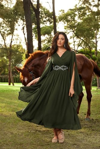 Scarlet Darkness Women's Renaissance Costume V Neck Medieval Fairy Dresses