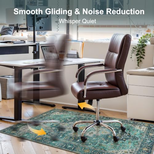 Anidaroel 48"x60" Chair Mat for Hardwood Floor/Tile Floor, Desk Chair Mats for Hard Floors, Under Desk Rug Protector for Rolling Chair, Computer Gaming Chair Mat, Low Pile Carpet Floor Mat