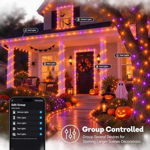 JMEXSUSS 600 LED RGB String Light Outdoor, Christmas Lights Halloween Decor