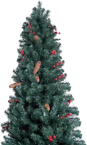 Naomi Home 9ft Pencil Christmas Tree with Lights