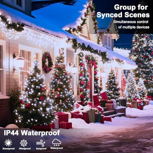 393 FT Christmas Light 1000 LED Xmas Lights Outdoor LED Christams String Lights Waterproof 8 Modes & Timer, Fairy Lights Plug in for Weeding, Patio, Party, Holiday,Christmas Decor (Cool White)