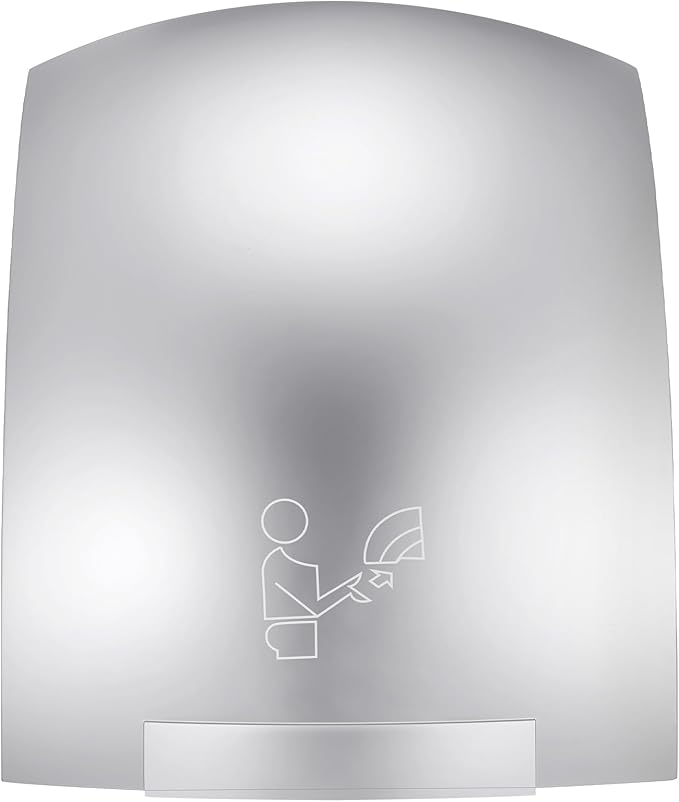Rossesay 1 Pcs Electric Hand Dryer Compact Commercial Wiper Automatic Hand Air Dryer for Dry Machine Wall Business Home Household Restroom Office Mall, 110v,1200W (Silver)