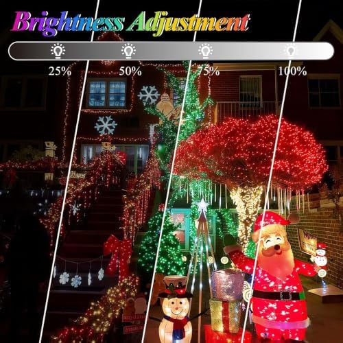 LitHome 240 LED Christmas Net Lights Outdoor Connectable, 14.8FT x 5FT