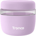 Tronco 24 oz Glass Food Storage & Lunch Bowl Containers with Airtight Lids | Leak & Spill Proof Meal Prep Container & Food Storage Jar for Lunch, Salad, Oats, Soup, BPA-Free, Microwave & Dishwasher Safe
