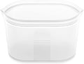 Zip Top Reusable Food Storage Bags | Large Dish [Frost] | Silicone Meal Prep Container | Microwave, Dishwasher and Freezer Safe | Made in the USA