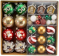 DecorbyHannah 60ct Gingerbread Christmas Ornaments Set for Tree Decorations