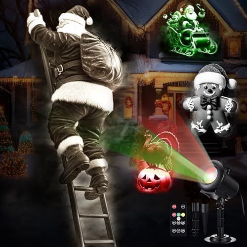 Aurelema Christmas Halloween Projector Lights 3D Dynamic