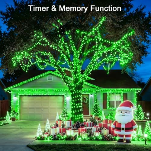 KNONEW 403ft 1000 LED Christmas Lights Outdoor String Light for Tree Decor