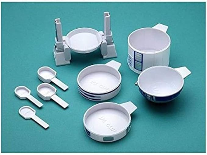 ThinkGeek Star Wars R2-D2 Measuring Cup Set - Body Built from 4 Measuring Cups and Detachable Arms Turn Into Nesting Measuring Spoons - Unique Kitchen Gadget