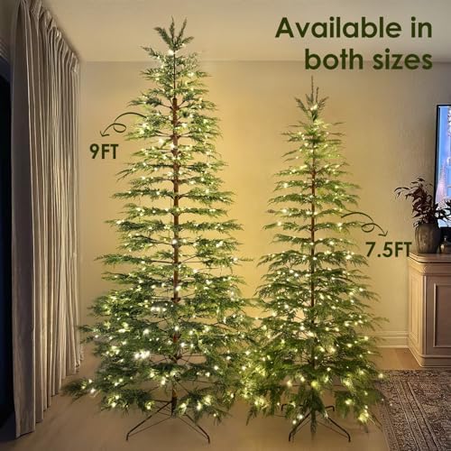 Christmas Tree - 9 Ft Pre-Lit Twinkle Artificial Cypress Tree