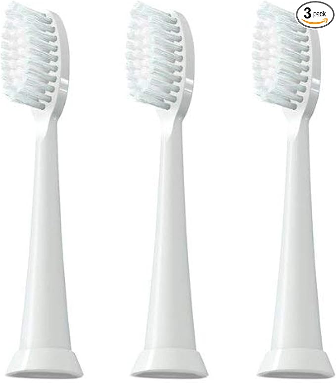 TAO Clean Sonic Electric Toothbrush Replacement Heads (3-Pack) – Replacement Heads for the TAO Clean Electric Toothbrush and Docking Station, White