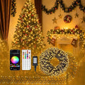 Ollny 500 LED Smart Christmas Cluster Lights, 16.4FT App & Remote Control