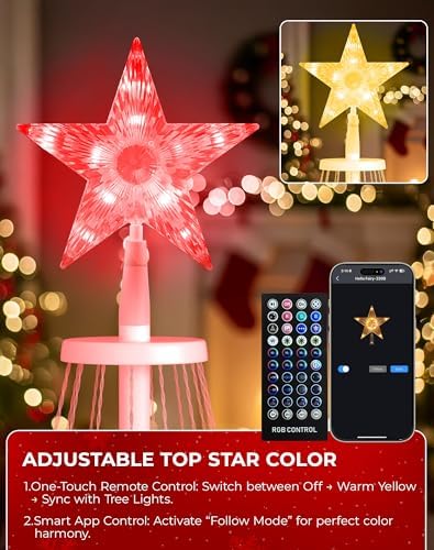 Avatar Controls 9FT Smart LED Outdoor Christmas Tree, RGB Cone Tree Lights