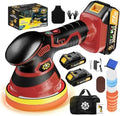 Cordless Car Buffer Polisher kit, DA Polisher with 2*21V Batteries