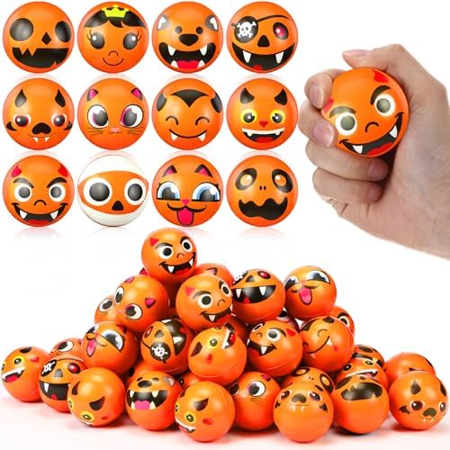 Libima 24 Pcs Mini Face Halloween Fidget Toy Bulk, 2 Inch