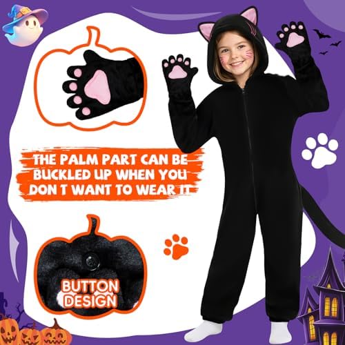 Halloween Cat Costume for Girls - Animal Costume Dress Up Gifts for Kids