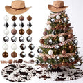 Sosation 29 Pcs Western Luxury Christmas Tree Decor Complete Set